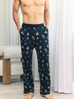 Chelsea Peers Blue Wild Dining Print Pyjama Bottoms