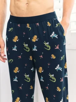 Chelsea Peers Blue Wild Dining Print Pyjama Bottoms