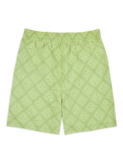 Chelsea Peers Green Flamingo Print Swim Shorts