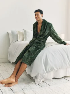 Chelsea Peers Green Fleece Dressing Gown