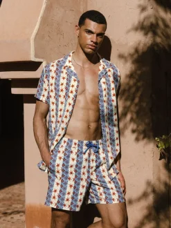 Chelsea Peers Multi Star Stripe Print Swim Shorts