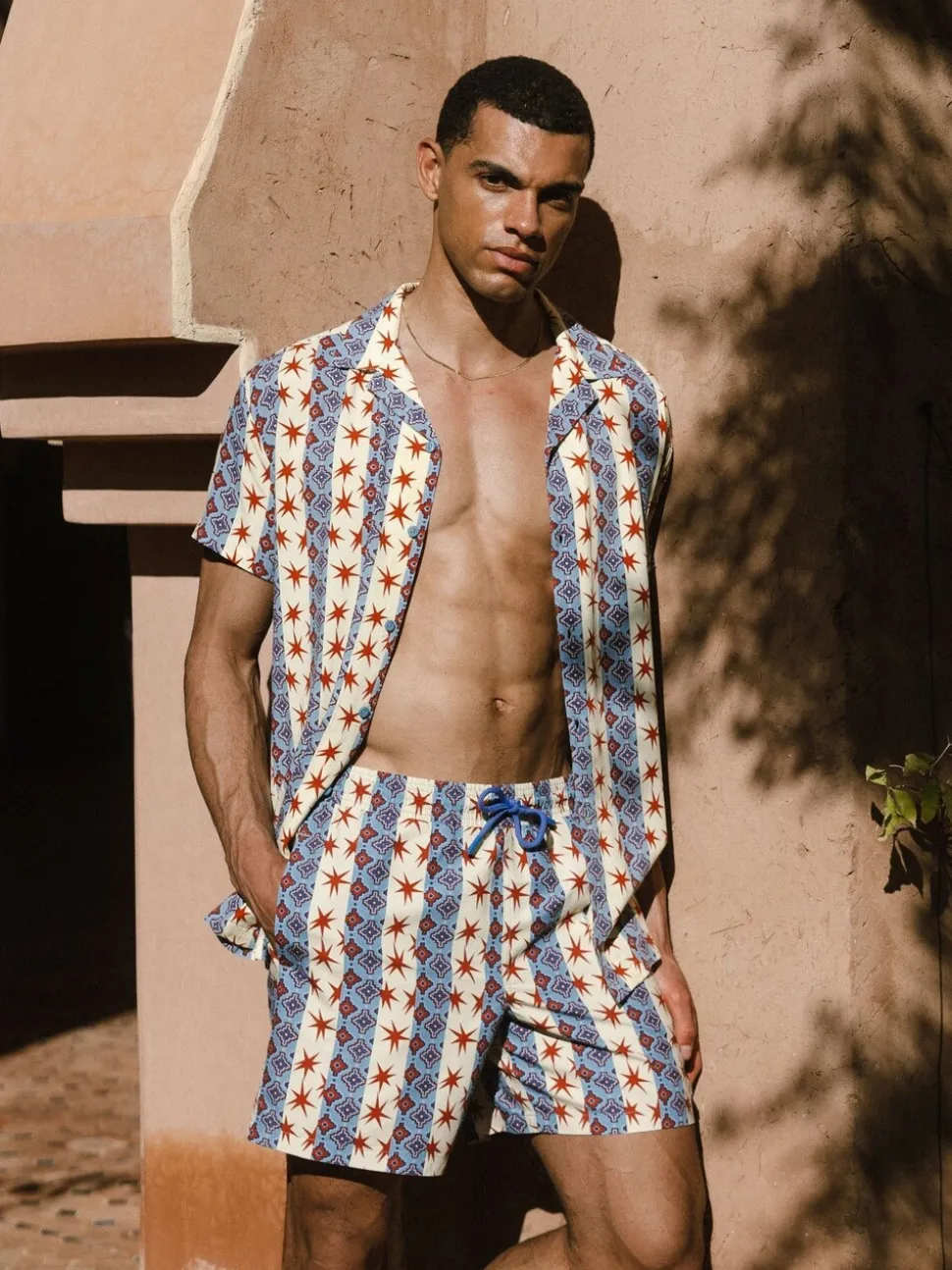 Chelsea Peers Multi Star Stripe Print Swim Shorts
