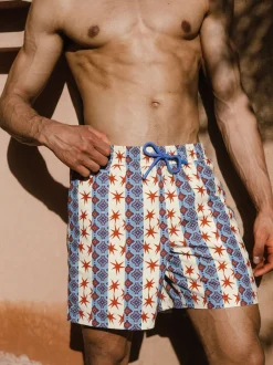 Chelsea Peers Multi Star Stripe Print Swim Shorts