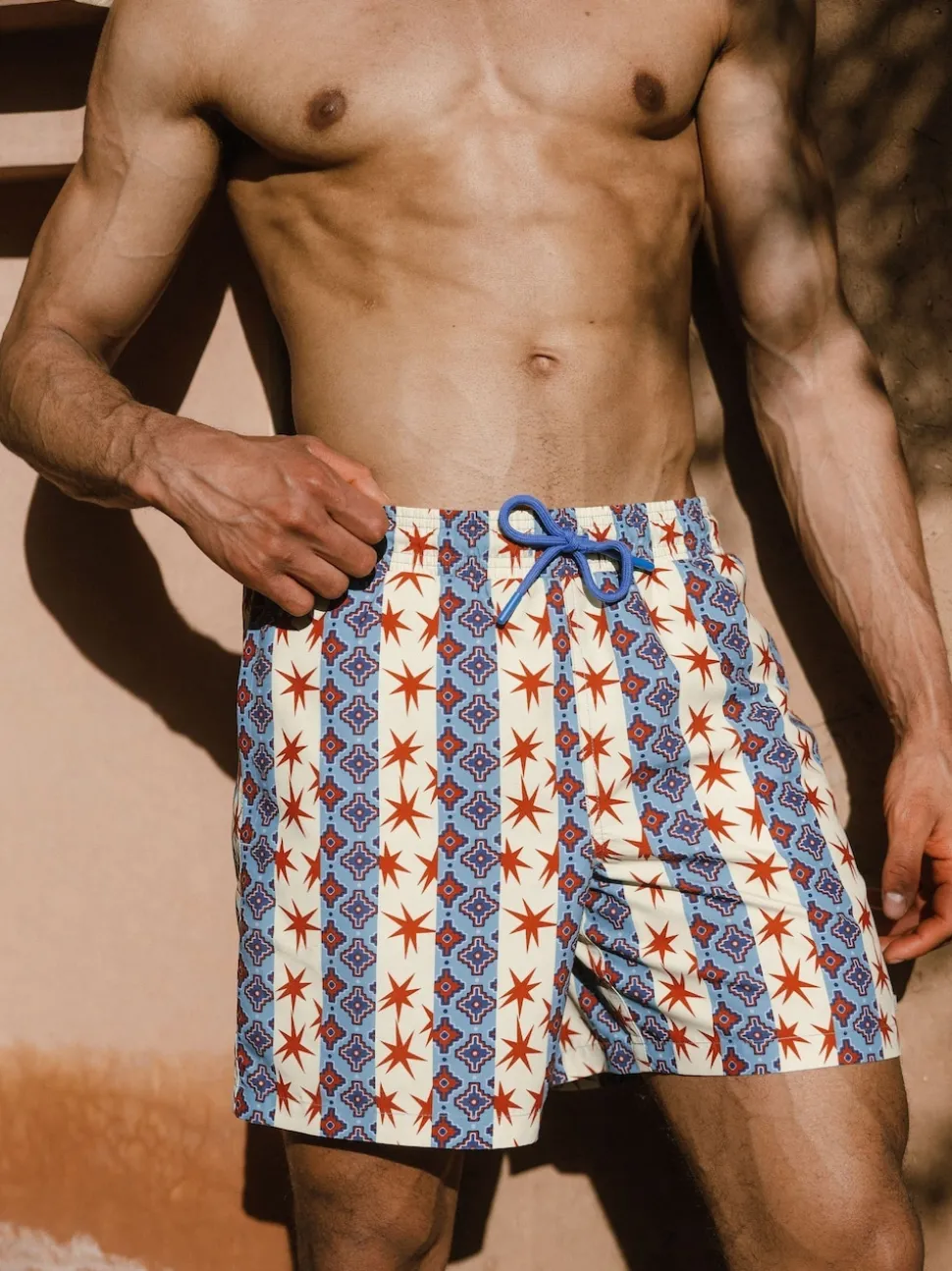 Chelsea Peers Multi Star Stripe Print Swim Shorts
