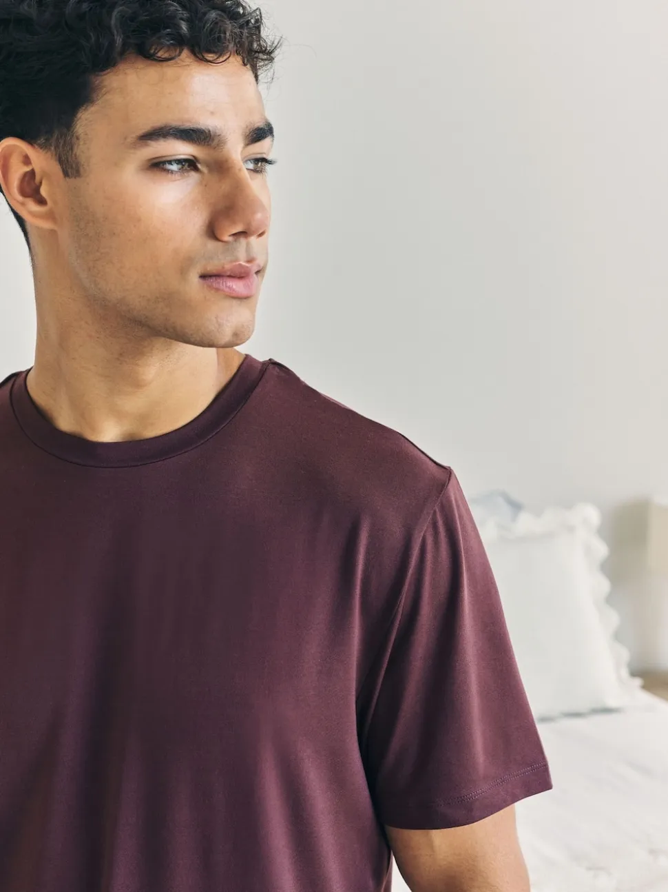 Chelsea Peers Red Crew Neck Short Pyjamas Set