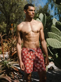 Chelsea Peers Red Lobster Print Swim Shorts