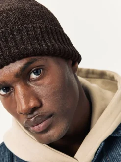 Chocolate Brown Chenille Beanie Hat