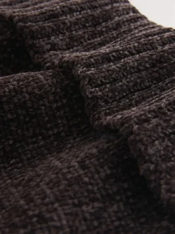 Chocolate Brown Chenille Beanie Hat