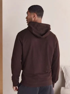 Chocolate Brown Lightweight Zip Up Hoodie