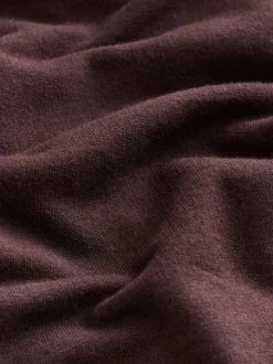 Chocolate Brown Lightweight Zip Up Hoodie
