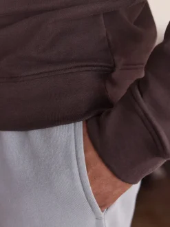 Chocolate Brown Lightweight Crew Neck Sweatshirt