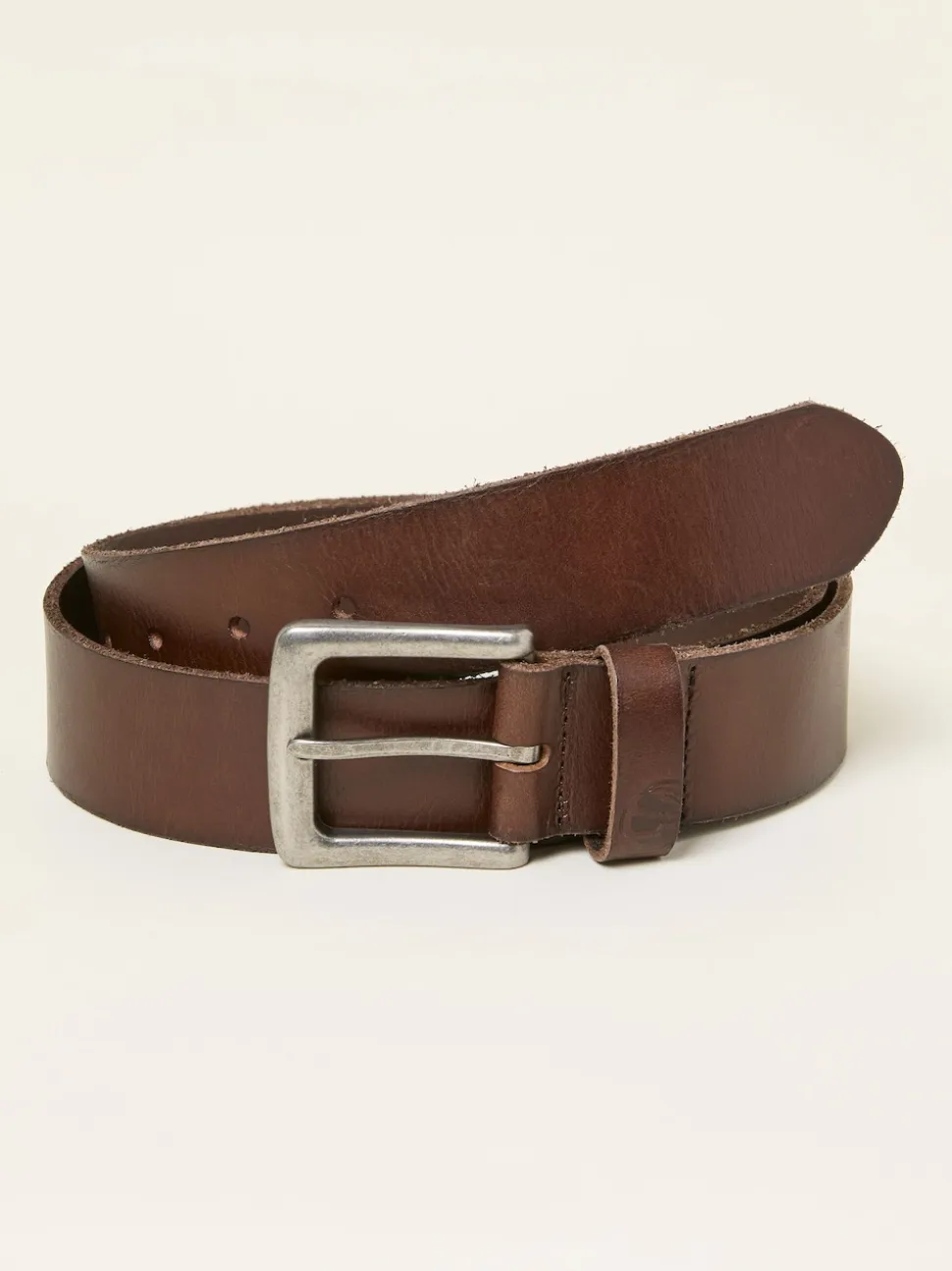 Chocolate Brown Plain Leather Belt