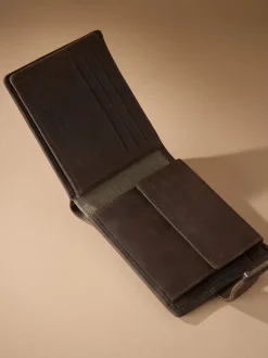 Chocolate Brown Signature Leather Extra Capacity Wallet