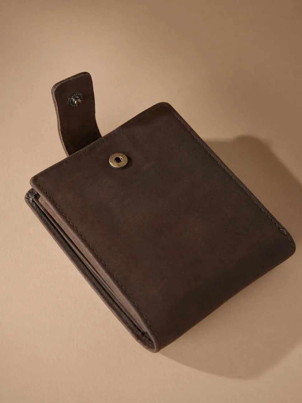 Chocolate Brown Signature Leather Extra Capacity Wallet