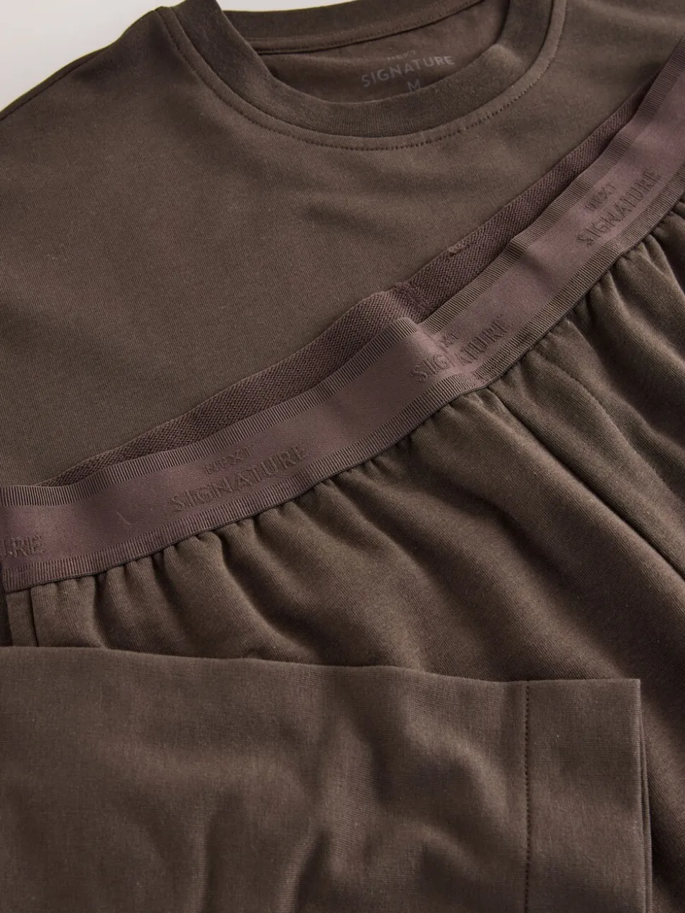 Chocolate Brown TENCEL™ Modal Blend Long Sleeve Lounge Set