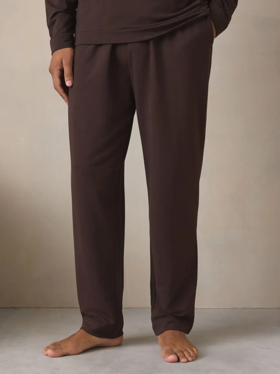 Chocolate Brown TENCEL™ Modal Blend Long Sleeve Lounge Set