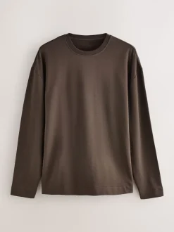Chocolate Brown TENCEL™ Modal Blend Long Sleeve Lounge Set