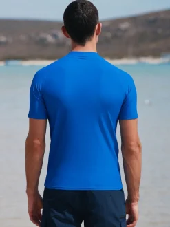 Cobalt Blue Active Short Sleeve Rash Vest