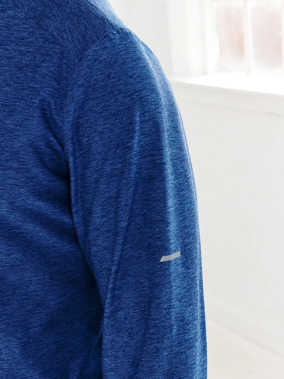 Cobalt Blue Active Training Gym Quarter Zip Sweater