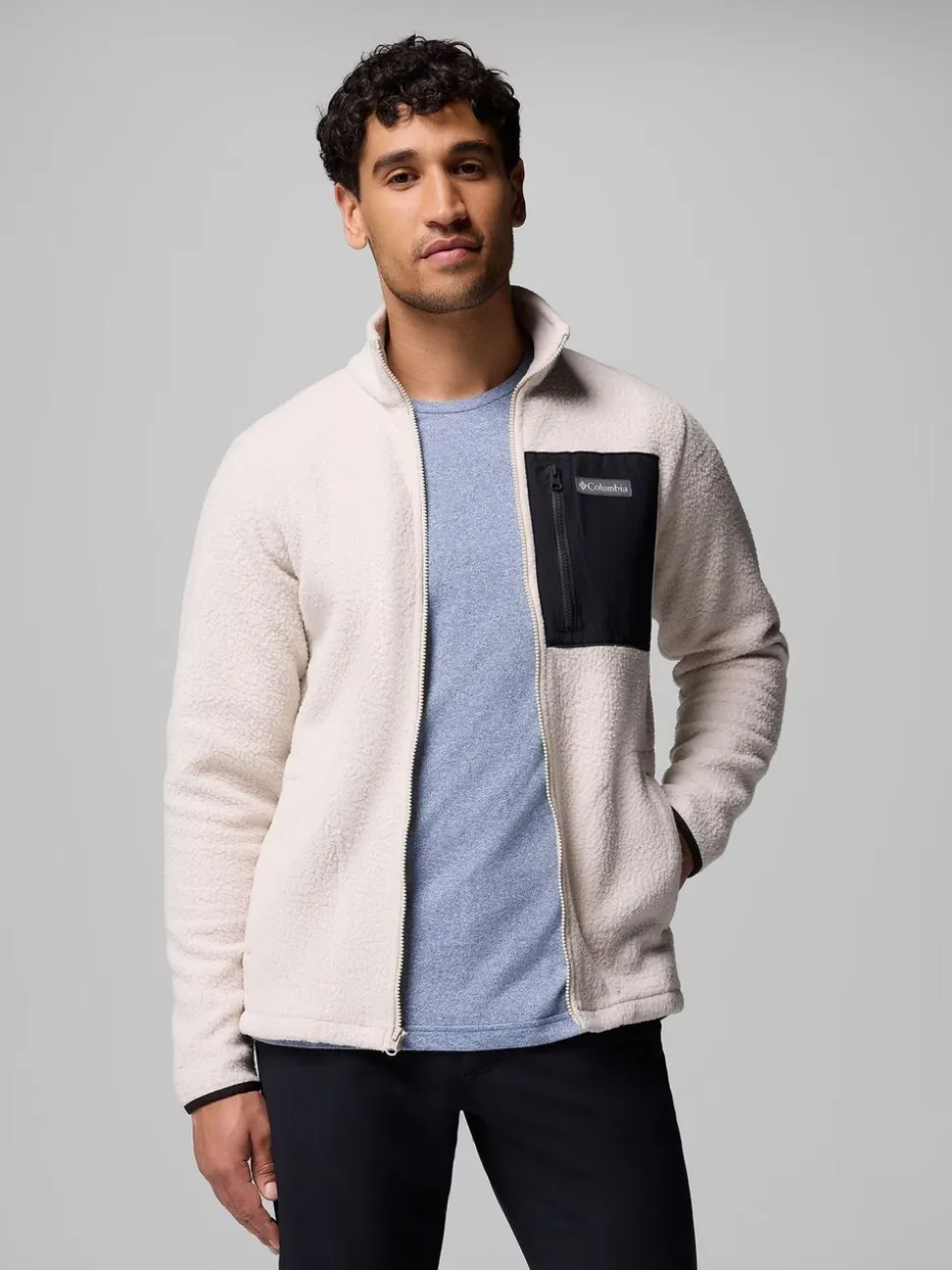 Columbia Jasper Ridge™ Pebbled Full Zip Cream Fleece