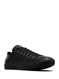 Converse Black Leather Chuck Ox Trainers