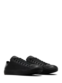 Converse Black Leather Chuck Ox Trainers