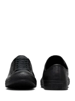 Converse Black Leather Chuck Ox Trainers