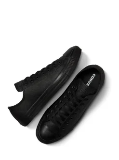 Converse Black Leather Chuck Ox Trainers