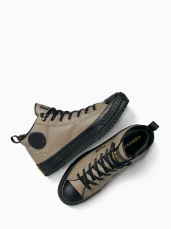 Converse Grey Chuck Taylor All Star Malden Street Mid Top Trainers