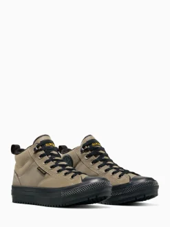 Converse Grey Chuck Taylor All Star Malden Street Mid Top Trainers