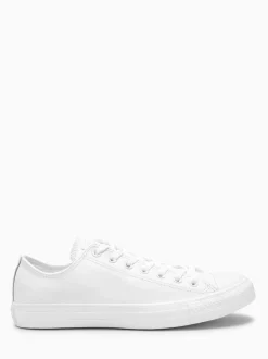 Converse White Leather Chuck Ox Trainers