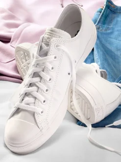 Converse White Leather Chuck Ox Trainers