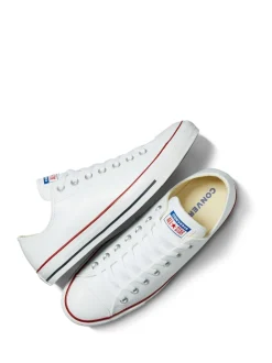 Converse White Leather Chuck Ox Trainers