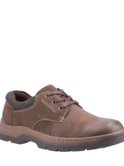 Cotswolds Thickwood Burnished Leather Casual Brown Shoes