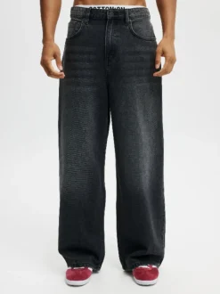 Cotton On Black Super Baggy Jeans