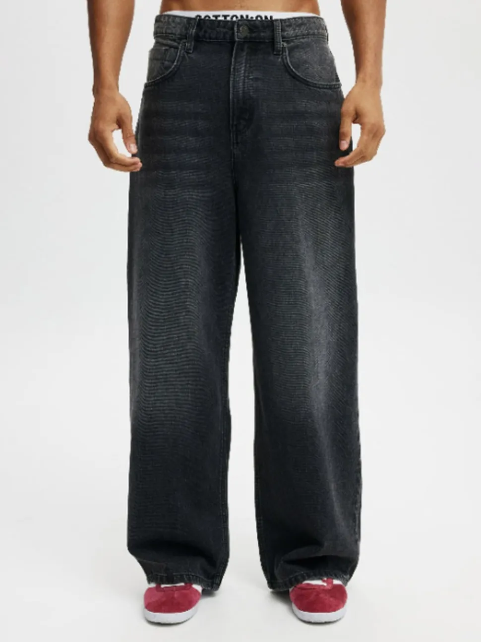Cotton On Black Super Baggy Jeans