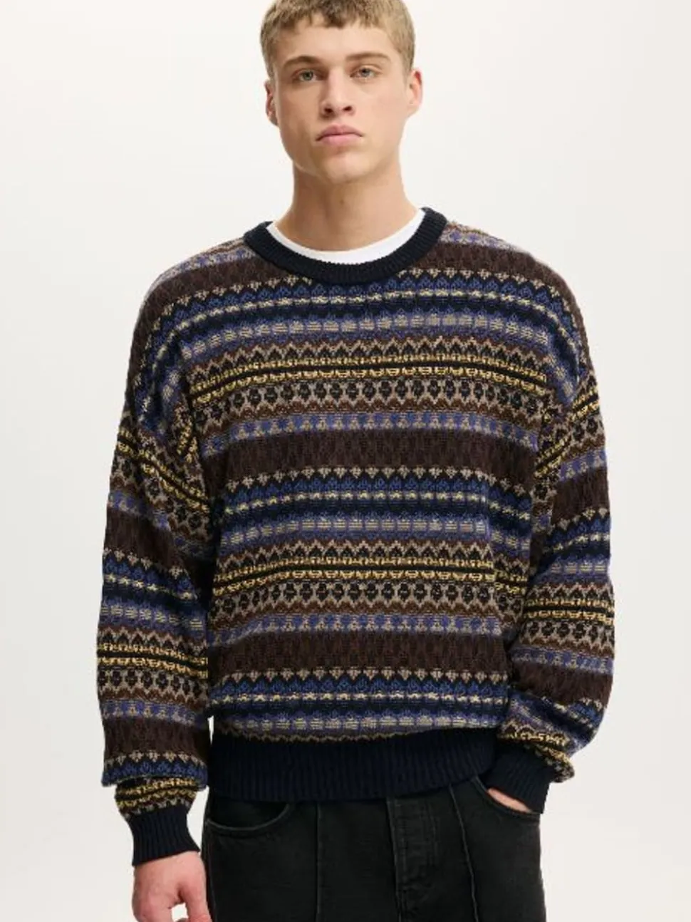 Cotton On Blue Garage Knit Jumper