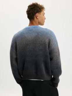 Cotton On Blue Ombre Crew Neck Knit Jumper