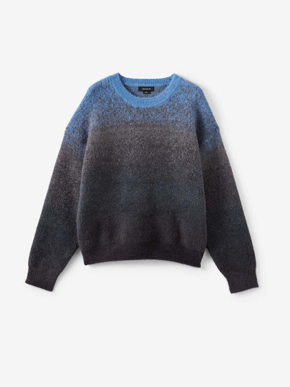 Cotton On Blue Ombre Crew Neck Knit Jumper