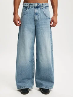 Cotton On Blue Y2K Super Baggy Jeans