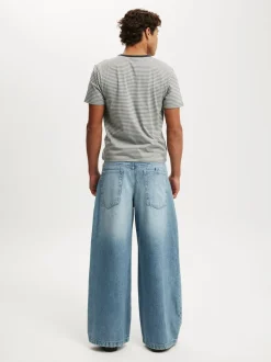 Cotton On Blue Y2K Super Baggy Jeans