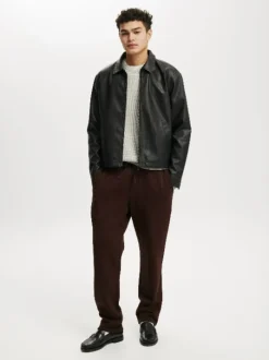 Cotton On Brown Relaxed Track Pants