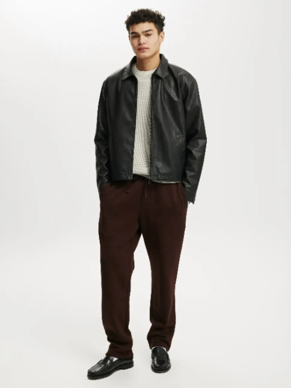 Cotton On Brown Relaxed Track Pants