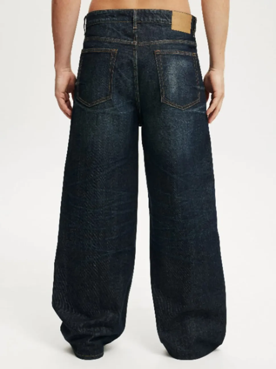 Cotton On Dark Blue Super Baggy Jeans