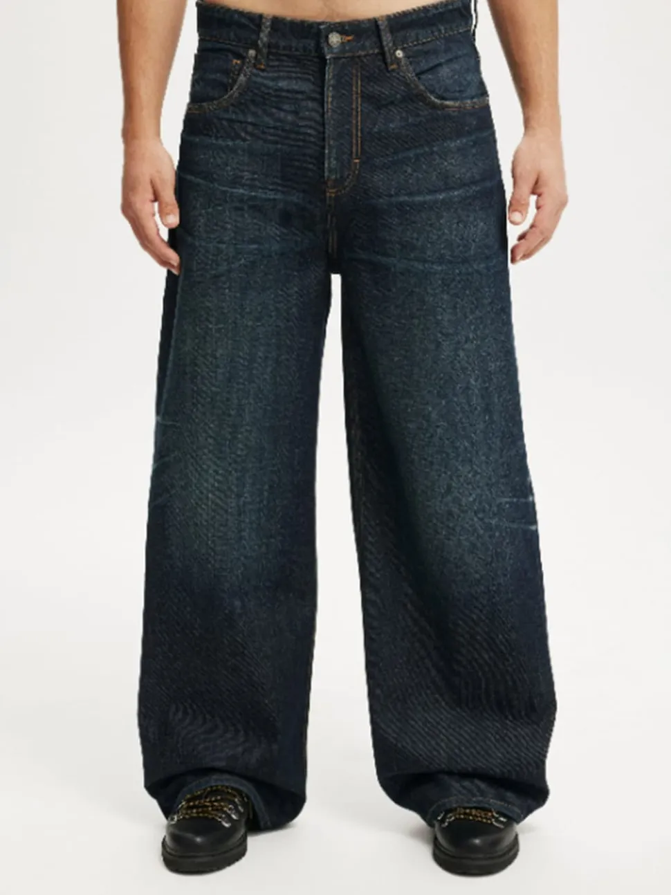 Cotton On Dark Blue Super Baggy Jeans