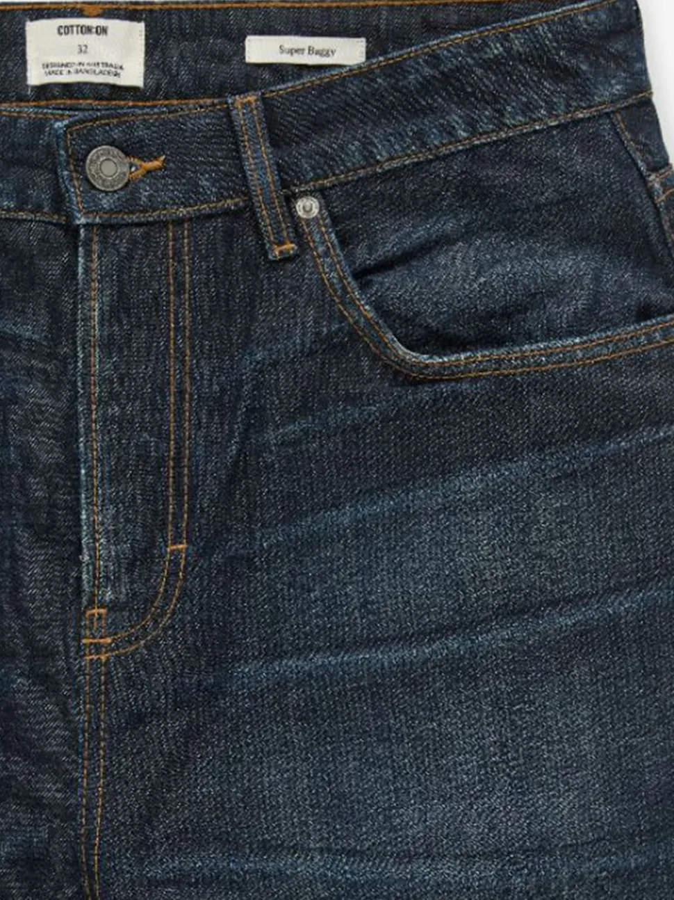 Cotton On Dark Blue Super Baggy Jeans