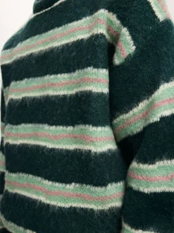Cotton On Green Box Fit Fuzzy Crew Neck Knit Jumper