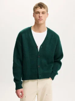 Cotton On Green Cropped Cardigan