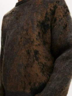 Cotton On Grey Box Fit Fuzzy Crew Neck Knit Jumper