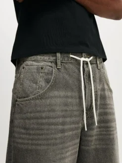 Cotton On Grey Y2K Super Baggy Jeans